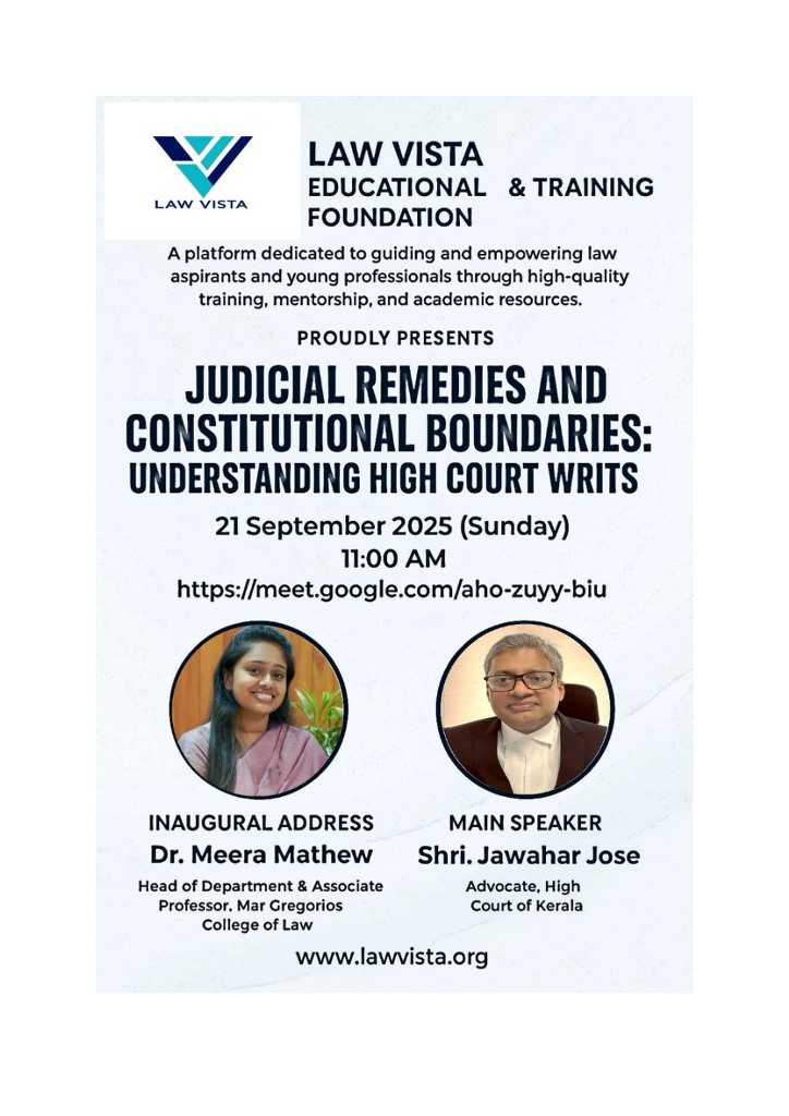 Judicial Remedies and Constitutional Boundaries: Understanding High Court Writs